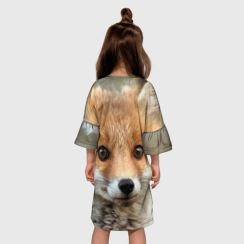 Детское платье Миленький лисенок / 3D-принт – фото 4