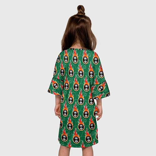 Детское платье Бильярд-восьмёрка / 3D-принт – фото 4
