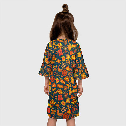 Детское платье Узор из бактерий и не только / 3D-принт – фото 4