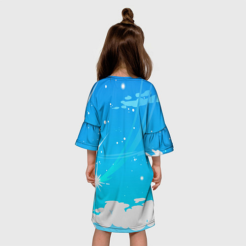 Детское платье Пикачу в лимонаде / 3D-принт – фото 4
