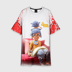 Платье клеш для девочки It takes two mini logo, цвет: 3D-принт