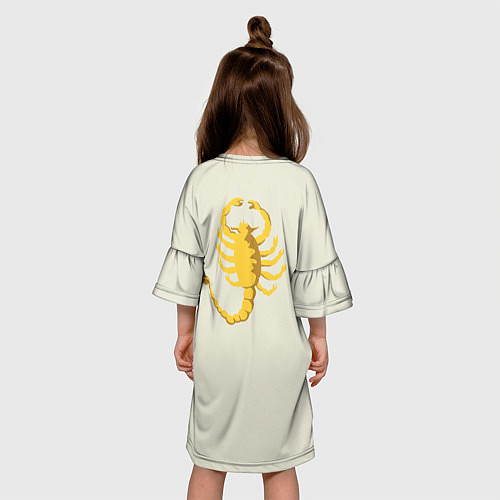 Детское платье Drive - Скорпион Спина / 3D-принт – фото 4