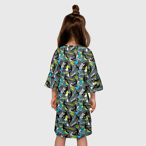 Детское платье Сноуборд / 3D-принт – фото 4