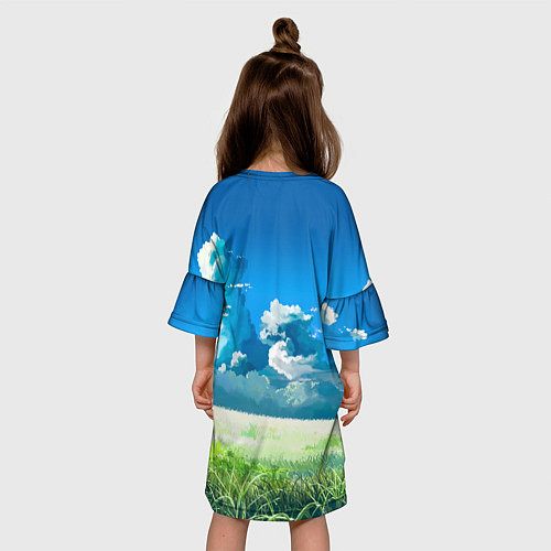 Детское платье Пикачу на природе / 3D-принт – фото 4
