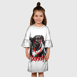Платье клеш для девочки Берсерк - Berserk, цвет: 3D-принт — фото 2