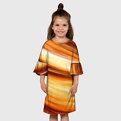 Платье клеш для девочки Сахара!, цвет: 3D-принт — фото 2