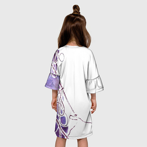 Детское платье Фиолетовые нити / 3D-принт – фото 4