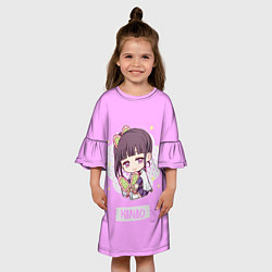 Платье клеш для девочки Kanao, цвет: 3D-принт — фото 2