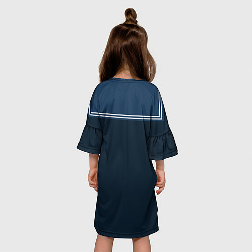 Детское платье Матроска повседневная / 3D-принт – фото 4