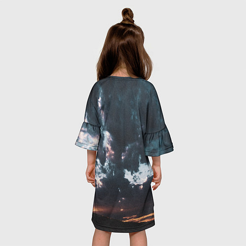 Детское платье Закат / 3D-принт – фото 4
