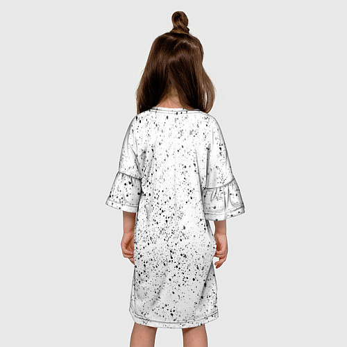 Детское платье Панда Любовь Сердце Брызги / 3D-принт – фото 4