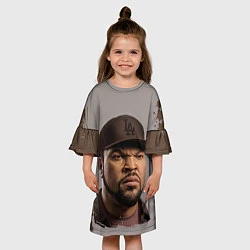 Платье клеш для девочки Ice Cube Айс Куб Z, цвет: 3D-принт — фото 2