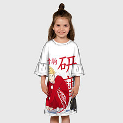 Платье клеш для девочки Кенма Козуме, Haikyuu!!, цвет: 3D-принт — фото 2