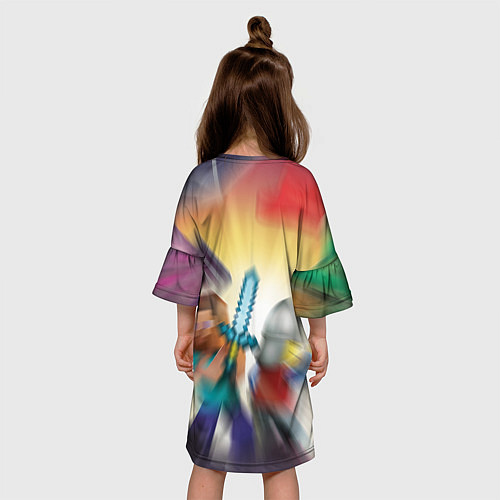 Детское платье MINECRAFT МАЙНКРАФТ Z / 3D-принт – фото 4