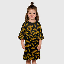 Платье клеш для девочки PUBG ПАБГ, цвет: 3D-принт — фото 2