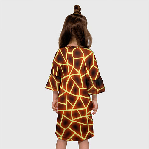 Детское платье Огненная геометрия / 3D-принт – фото 4