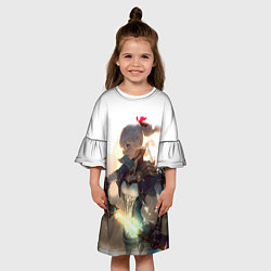 Платье клеш для девочки GENSHIN IMPACT ДЕВУШКА, цвет: 3D-принт — фото 2