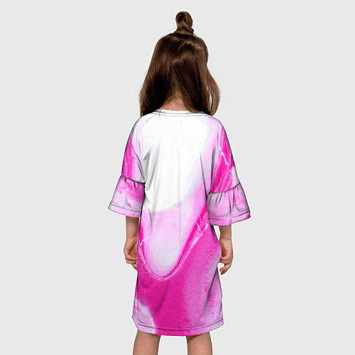 Детское платье Жидкий пурпур / 3D-принт – фото 4