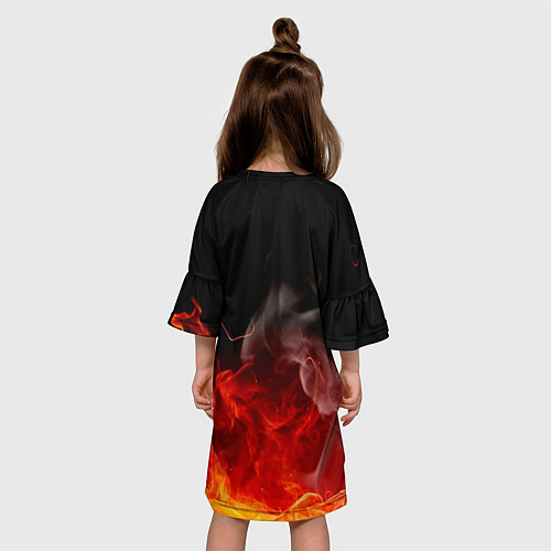 Детское платье Ария в огне / 3D-принт – фото 4
