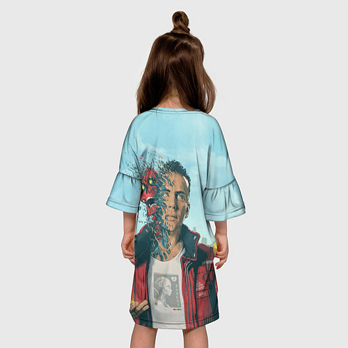 Детское платье Обложка Logic / 3D-принт – фото 4
