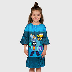 Платье клеш для девочки Ash Brawl Stars Эш, цвет: 3D-принт — фото 2