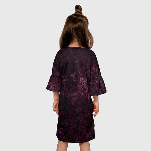 Детское платье Мраморная текстура камня / 3D-принт – фото 4