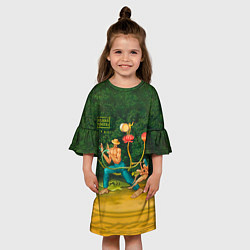 Платье клеш для девочки Мумий Тролль – Лира, цвет: 3D-принт — фото 2