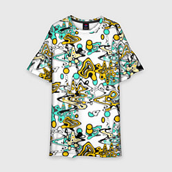 Детское платье Абстрактный современный узор в стиле граффити