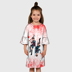 Платье клеш для девочки Номер 5 Академия Амбрелла Z, цвет: 3D-принт — фото 2