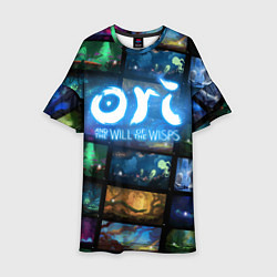 Платье клеш для девочки Ori and the Will of the Wisps, цвет: 3D-принт