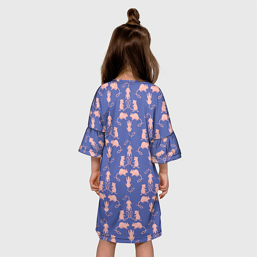 Детское платье Мыши паттерн / 3D-принт – фото 4
