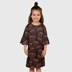 Платье клеш для девочки Незерит, цвет: 3D-принт — фото 2
