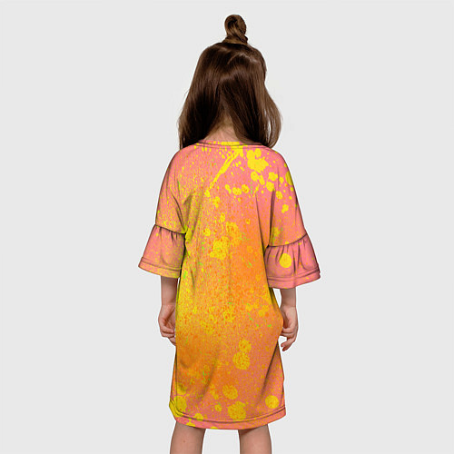 Детское платье Гитара и подсолнухи / 3D-принт – фото 4