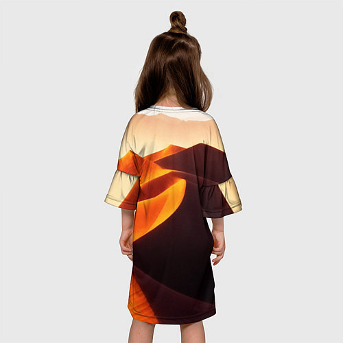 Детское платье Пустыня дюна барханы / 3D-принт – фото 4