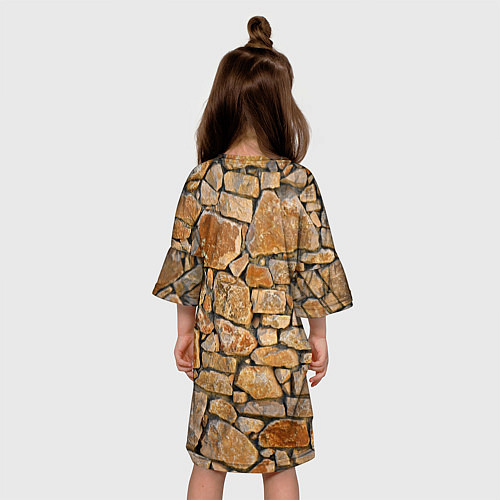Детское платье Каменная стена / 3D-принт – фото 4