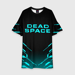 Платье клеш для девочки DEAD SPACE МЁРТВЫЙ КОСМОС, цвет: 3D-принт