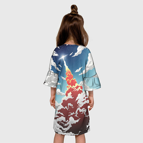 Детское платье Ракета SpaceX / 3D-принт – фото 4