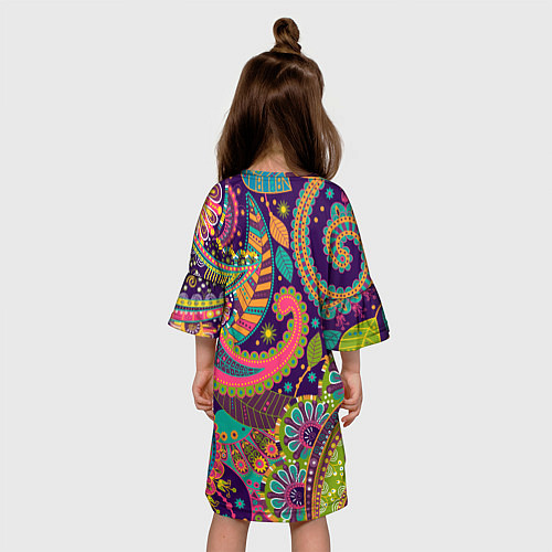Детское платье Яркий красочный узор / 3D-принт – фото 4