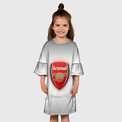 Платье клеш для девочки F C Arsenal, цвет: 3D-принт — фото 2