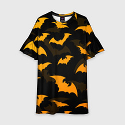 Детское платье ЛЕТУЧИЕ МЫШИ НОЧЬ ХЕЛЛОУИН HALLOWEEN NIGHT BATS