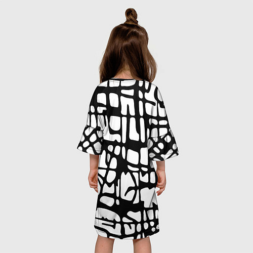 Детское платье Черно-Белый мотив Cantabrigiensia, подходящий для / 3D-принт – фото 4