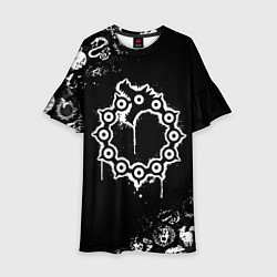 Платье клеш для девочки 7 СМЕРТНЫХ ГРЕХОВ МЕЛОДИАС СИМВОЛ ДРАКОН, цвет: 3D-принт