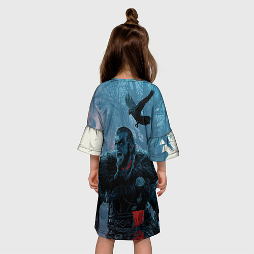 Детское платье ASSASSINS CREED VALHALLA ЭЙВОР И ВОРОН / 3D-принт – фото 4