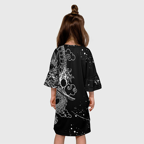 Детское платье ТОКИЙСКИЕ МСТИТЕЛИ TOKYO REVENGERS ДРАКОН / 3D-принт – фото 4