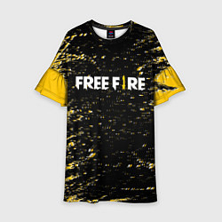 Платье клеш для девочки Garena Free Fire - День Booyah, цвет: 3D-принт
