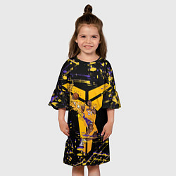 Платье клеш для девочки Los angeles lakers NBA, цвет: 3D-принт — фото 2