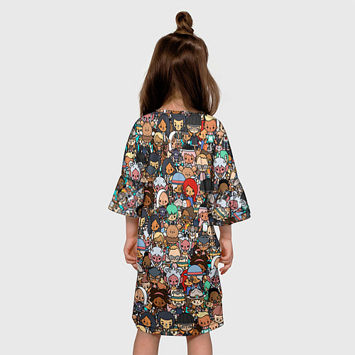 Детское платье Toca Life / 3D-принт – фото 4