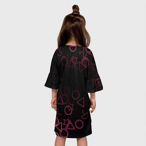 Детское платье Squid Game Pattern / 3D-принт – фото 4