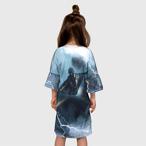 Детское платье WINGSUIT BATTLEFIELD 2042 / 3D-принт – фото 4