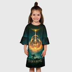 Платье клеш для девочки Elden Ring Game Art, цвет: 3D-принт — фото 2